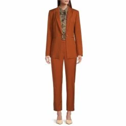Best Sale ❤️ Alex Marie Liza Anywhere, Everywhere Peak Lapel Long Sleeve Blazer Ginger 🌟 -Alex Marie Shop unnamed file 1019
