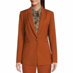 Best Sale ❤️ Alex Marie Liza Anywhere, Everywhere Peak Lapel Long Sleeve Blazer Ginger 🌟 -Alex Marie Shop unnamed file 1020