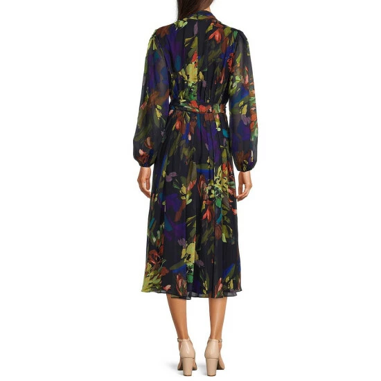 Best reviews of π Alex Marie Hayden Floral Print Tie Waist V-Neck Long Blouson Sleeve A-Line Chiffon Midi π Dress Navy Multi π₯° 2 Best reviews of π Alex Marie Hayden Floral Print Tie Waist V-Neck Long Blouson Sleeve A-Line Chiffon Midi π Dress Navy Multi π₯° - Image 2