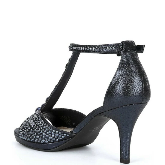 Coupon 👍 Alex Marie Leneta Pearl Embellished T-Strap 🩴 Sandals Black 🤩 3 Coupon 👍 Alex Marie Leneta Pearl Embellished T-Strap 🩴 Sandals Black 🤩 - Image 3