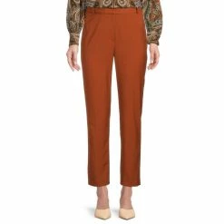 Hot Sale 🛒 Alex Marie Alexa Anywhere, Everywhere Slim Straight Leg High Rise Ankle Pants Ginger 🎉