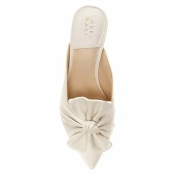 Best Pirce ⌛ Alex Marie Audrene Leather Point Toe Bow Mules Cloud White 💯 -Alex Marie Shop unnamed file 1106