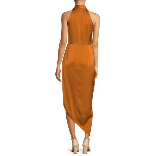 Best Pirce ๐ฅฐ Alex Marie Hazel Surplice V-Neck Sleeveless Draped Asymmetrical Hem Satin Maxi ๐ Dress Honey โค๏ธ 2 Best Pirce ๐ฅฐ Alex Marie Hazel Surplice V-Neck Sleeveless Draped Asymmetrical Hem Satin Maxi ๐ Dress Honey โค๏ธ - Image 2