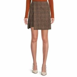 Hot Sale โ Alex Marie Doinne Wool Blend Plaid Print ๐ Skirt Mal Plaid ๐