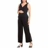 Promo ❤️ Alex Marie Katy V-Neck Sleeveless Maternity Jumpsuit Black 🔔