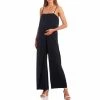 Coupon 😍 Alex Marie Isla Crepe Square Neck Sleeveless Maternity Jumpsuit Navy ✨