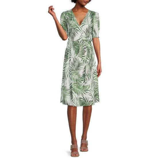 Best reviews of โจ Alex Marie Ashlyn Palm Print Short Puff Sleeve V-Neck Wrap ๐ Dress โญ 1 Best reviews of โจ Alex Marie Ashlyn Palm Print Short Puff Sleeve V-Neck Wrap ๐ Dress โญ
