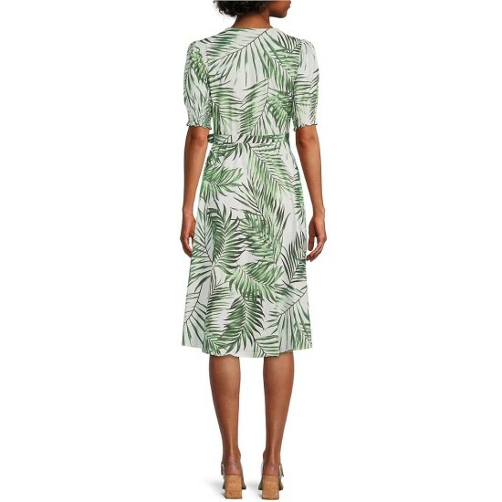 Best reviews of โจ Alex Marie Ashlyn Palm Print Short Puff Sleeve V-Neck Wrap ๐ Dress โญ 2 Best reviews of โจ Alex Marie Ashlyn Palm Print Short Puff Sleeve V-Neck Wrap ๐ Dress โญ - Image 2