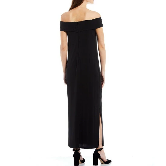 Wholesale π Alex Marie Maternity Gwen Off-the-Shoulder Cap Sleeve Sheath Maxi π Dress Black π 2 Wholesale π Alex Marie Maternity Gwen Off-the-Shoulder Cap Sleeve Sheath Maxi π Dress Black π - Image 2
