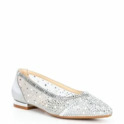 New ✔️ Alex Marie Luciela Rhinestone & Pearl Embellished Flats Silver 🤩 -Alex Marie Shop unnamed file 132