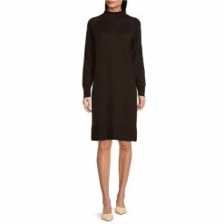 Best deal 🔔 Alex Marie Karina Turtleneck Long Sleeve Sweater 👗 Dress Gingerbread ❤️