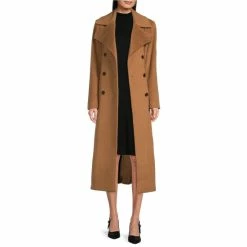 Top 10 ✔️ Alex Marie Stella Double Breasted Long Sleeve Button Front Trench 🧥 Coat Dark Camel ❤️ -Alex Marie Shop unnamed file 152