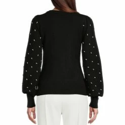 Wholesale 😀 Alex Marie Pearl Beaded Long Bishop Sleeve Crew Neck Sweater Ivory ✨ -Alex Marie Shop unnamed file 200