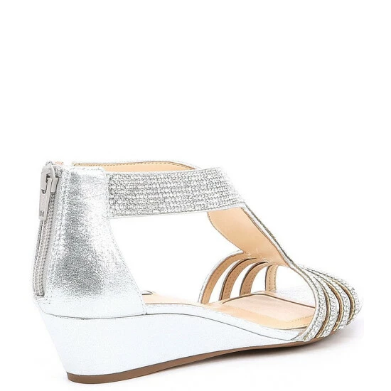 Brand new 🎉 Alex Marie Mersalo Rhinestone Wedges Black 💯 2 Brand new 🎉 Alex Marie Mersalo Rhinestone Wedges Black 💯 - Image 2