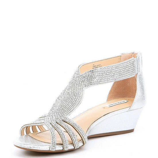 Brand new 🎉 Alex Marie Mersalo Rhinestone Wedges Black 💯 4 Brand new 🎉 Alex Marie Mersalo Rhinestone Wedges Black 💯 - Image 4