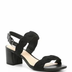 Best Pirce 🤩 Alex Marie Devah Braided Rope Block Heel 🩴 Sandals Navy Nova ⭐ -Alex Marie Shop unnamed file 222