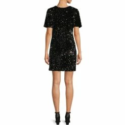 Best reviews of 😍 Alex Marie Lila Sequin Velvet Reversible Crew To V-Neck Short Sleeve 👗 Dress Black 🧨 -Alex Marie Shop unnamed file 282