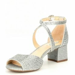 Top 10 ✨ Alex Marie Seyland Rhinestone Cross Strap Ankle Strap Block Heel 🩴 Sandals Silver ✨ -Alex Marie Shop unnamed file 322