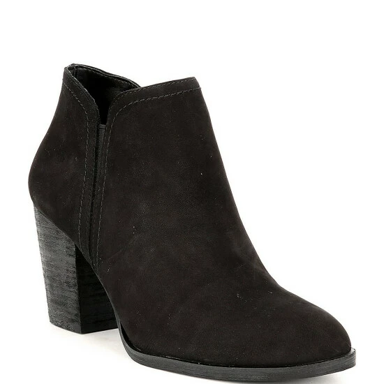 Promo ⭐ Alex Marie Gleneva Nubuck Chelsea Block Heel Booties Black 🛒 1 Promo ⭐ Alex Marie Gleneva Nubuck Chelsea Block Heel Booties Black 🛒