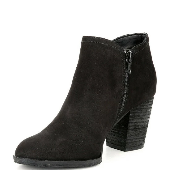 Promo ⭐ Alex Marie Gleneva Nubuck Chelsea Block Heel Booties Black 🛒 4 Promo ⭐ Alex Marie Gleneva Nubuck Chelsea Block Heel Booties Black 🛒 - Image 4