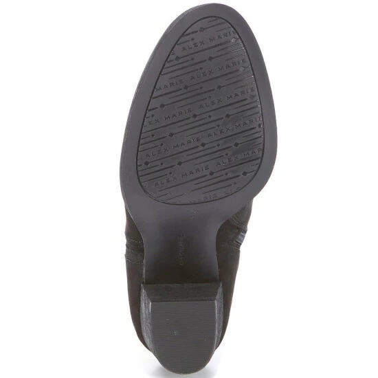 Promo ⭐ Alex Marie Gleneva Nubuck Chelsea Block Heel Booties Black 🛒 6 Promo ⭐ Alex Marie Gleneva Nubuck Chelsea Block Heel Booties Black 🛒 - Image 6