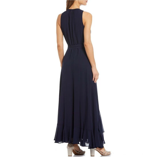 Cheap โ Alex Marie Petite Size Colette Sleeveless Keyhole Neck Faux Wrap Maxi ๐ Dress Navy ๐งจ 2 Cheap โ Alex Marie Petite Size Colette Sleeveless Keyhole Neck Faux Wrap Maxi ๐ Dress Navy ๐งจ - Image 2