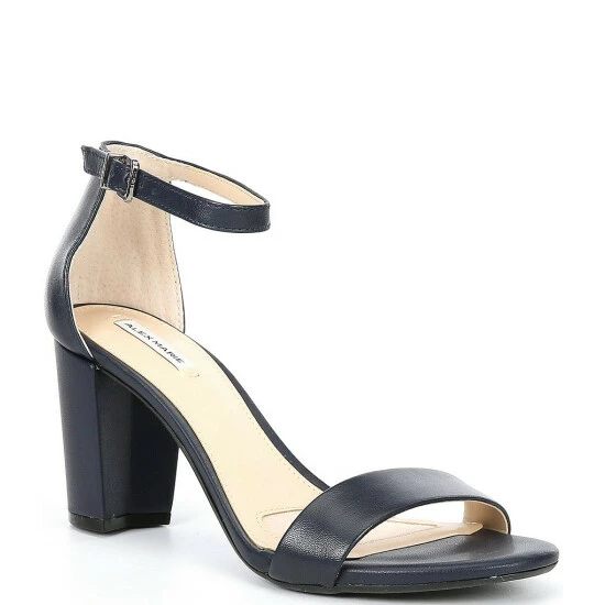 Best Pirce 💯 Alex Marie Halmar Ankle Strap Leather Block Heel 🩴 Sandals Black 🌟 1 Best Pirce 💯 Alex Marie Halmar Ankle Strap Leather Block Heel 🩴 Sandals Black 🌟