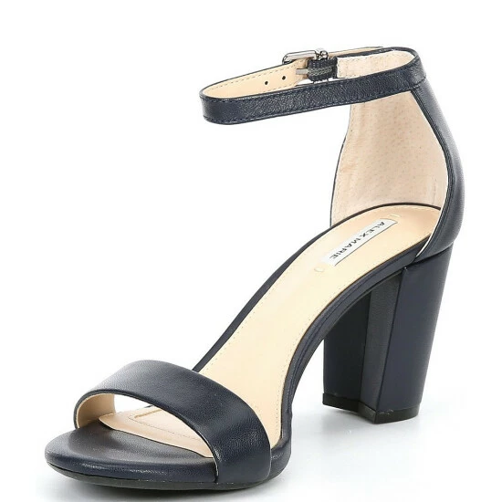 Best Pirce 💯 Alex Marie Halmar Ankle Strap Leather Block Heel 🩴 Sandals Black 🌟 4 Best Pirce 💯 Alex Marie Halmar Ankle Strap Leather Block Heel 🩴 Sandals Black 🌟 - Image 4