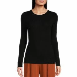 Buy 🥰 Alex Marie Cara Long Sleeve Crew Neck Machine Washable Sweater Black 🧨 -Alex Marie Shop unnamed file 413