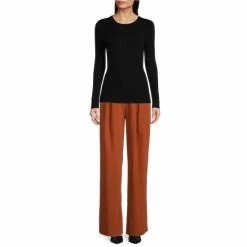 Buy 🥰 Alex Marie Cara Long Sleeve Crew Neck Machine Washable Sweater Black 🧨 -Alex Marie Shop unnamed file 415