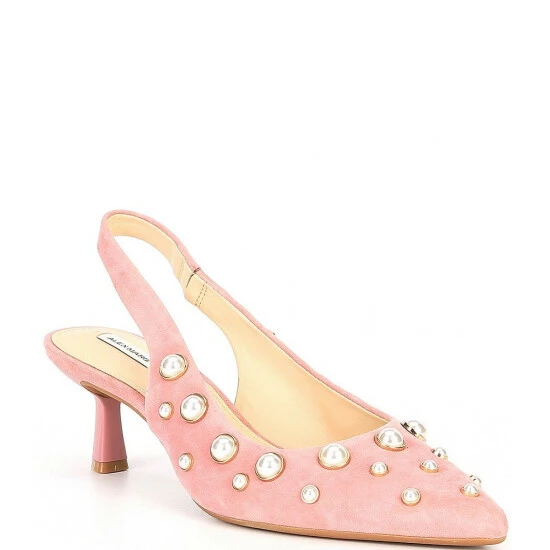 Wholesale π Alex Marie Gracie Pearl Embellished Suede Slingback π Dress Pumps Black β¨ 1 Wholesale π Alex Marie Gracie Pearl Embellished Suede Slingback π Dress Pumps Black β¨