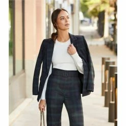 Hot Sale 😍 Alex Marie Rebecca Plaid Print Belted Pants Pine Plaid 🤩 -Alex Marie Shop unnamed file 462