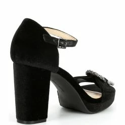 Wholesale ✔️ Alex Marie Janessa Velvet Jewel Buckle Platform 👗 Dress 🩴 Sandals Black 🔔 -Alex Marie Shop unnamed file 470