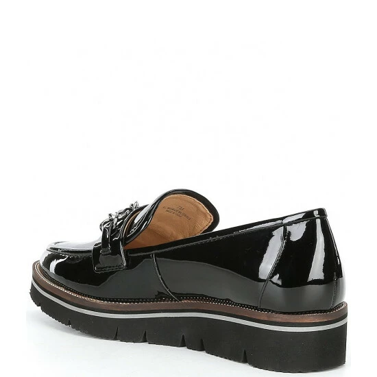 Top 10 🥰 Alex Marie Grensley Patent Chain Detail EVA Loafers Black 🛒 3 Top 10 🥰 Alex Marie Grensley Patent Chain Detail EVA Loafers Black 🛒 - Image 3