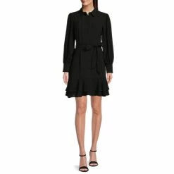 Best reviews of 🔔 Alex Marie Jesse Point Collar Long Sleeve Pleat Tie Waist Tiered Flounce Hem 👚 Shirt 👗 Dress Ginger 😍 -Alex Marie Shop unnamed file 527