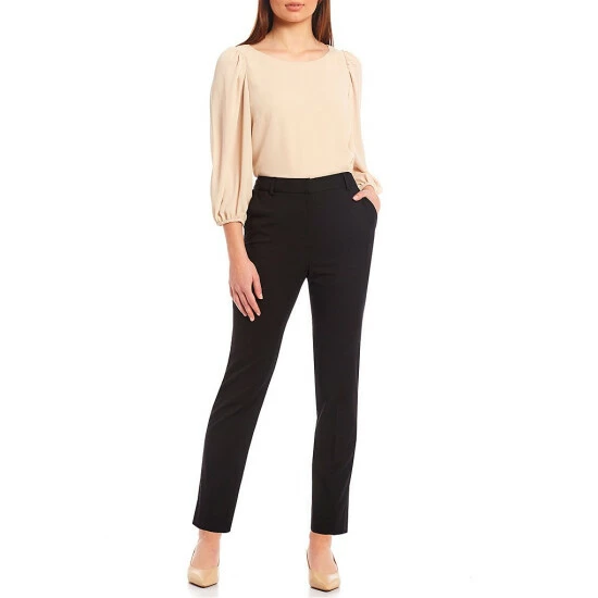 Buy ⭐ Alex Marie Lori Round Neck 3/4 Sleeve Elastic Cuff Blouse Black 🔥 3 Buy ⭐ Alex Marie Lori Round Neck 3/4 Sleeve Elastic Cuff Blouse Black 🔥 - Image 3