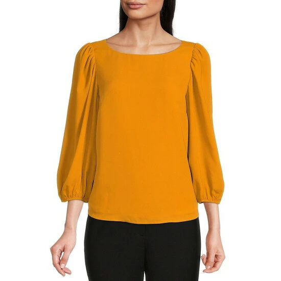 Buy ⭐ Alex Marie Lori Round Neck 3/4 Sleeve Elastic Cuff Blouse Black 🔥 9 Buy ⭐ Alex Marie Lori Round Neck 3/4 Sleeve Elastic Cuff Blouse Black 🔥 - Image 9