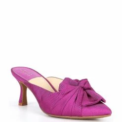 Best Pirce 🎁 Alex Marie Audrene Point Toe Bow Mules Black 👏