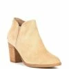 Outlet 👏 Alex Marie Gleneva Suede Chelsea Block Heel Booties Hazelnut 🧨