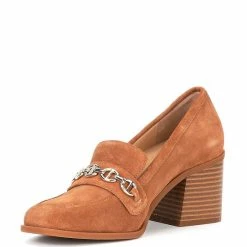 Wholesale 🥰 Alex Marie Farin Suede Chain Hardware Loafer Pumps Caramel 😀 -Alex Marie Shop unnamed file 604
