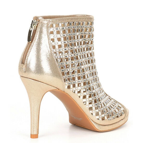 Best deal π Alex Marie Livia Shimmer Embellished Peep Toe Platform Shooties Soft Gold π€© 8 Best deal π Alex Marie Livia Shimmer Embellished Peep Toe Platform Shooties Soft Gold π€© - Image 8