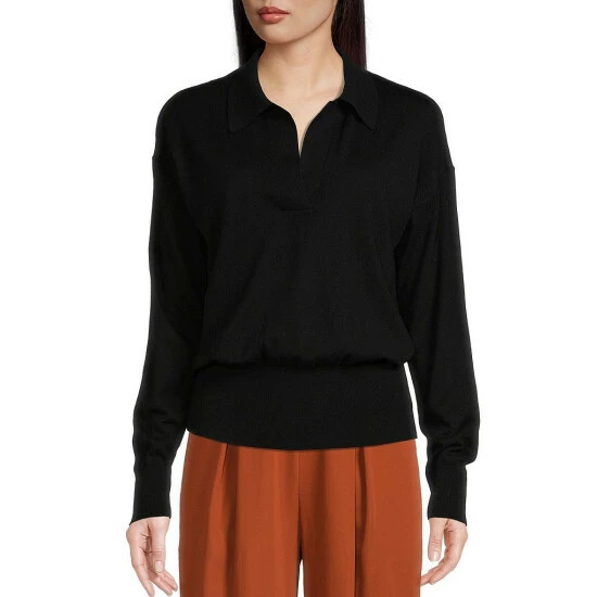 Outlet 😉 Alex Marie Alexa Polo Collar Long Sleeve Wool Blend Sweater Burgundy 😀 1 Outlet 😉 Alex Marie Alexa Polo Collar Long Sleeve Wool Blend Sweater Burgundy 😀