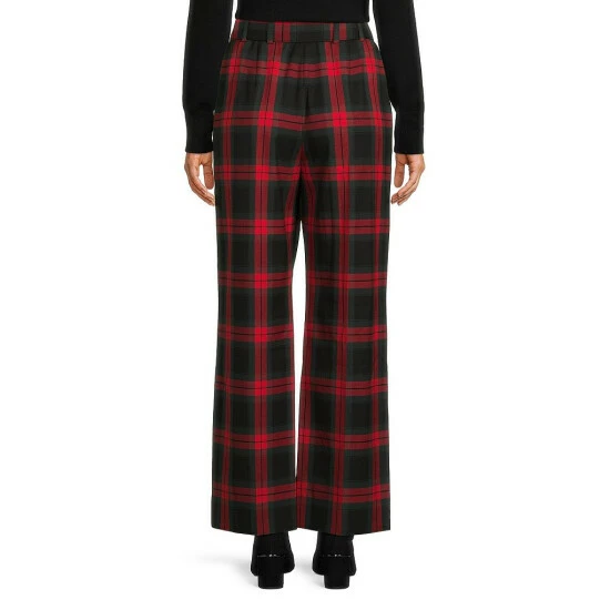 New ๐ Alex Marie Rebecca Belted Plaid Wide Leg Pants Black Plaid ๐งจ 2 New ๐ Alex Marie Rebecca Belted Plaid Wide Leg Pants Black Plaid ๐งจ - Image 2