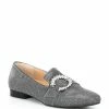 Discount 🔔 Alex Marie Andrean Glitter Mesh Jewel Buckle Loafers Pewter ✨