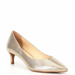 Cheap 🔔 Alex Marie Noelli Leather Pointed Toe Pumps Soft Gold 😍