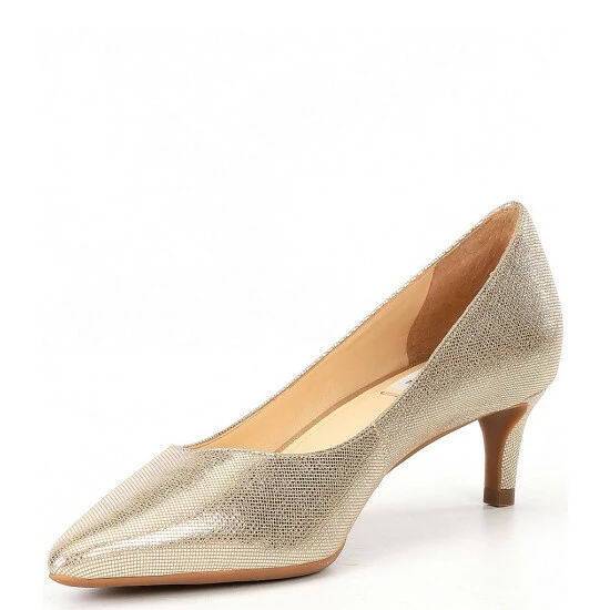 Cheap 🔔 Alex Marie Noelli Leather Pointed Toe Pumps Soft Gold 😍 4 Cheap 🔔 Alex Marie Noelli Leather Pointed Toe Pumps Soft Gold 😍 - Image 4