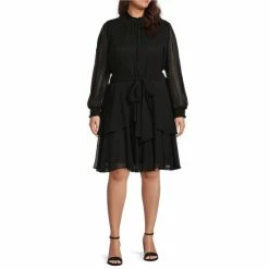 Best deal 🔔 Alex Marie Plus Size Rosalia Long Split Blouson Sleeve Smocked Mock Neck Tiered Ruffle 👗 Dress Black 🎉 6 Best deal 🔔 Alex Marie Plus Size Rosalia Long Split Blouson Sleeve Smocked Mock Neck Tiered Ruffle 👗 Dress Black 🎉 -Alex Marie Shop unnamed file 850