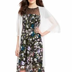 Coupon ⭐ Alex Marie Marilyn Sheer 3/4 Sleeve Wrap Black ✨ -Alex Marie Shop unnamed file 878