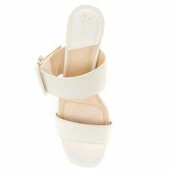 Best Sale 🌟 Alex Marie AlayneTwo Buckle Detail Block Heel 🩴 Sandals Cloud White 😀 -Alex Marie Shop unnamed file 896