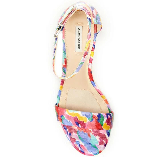 Top 10 ✨ Alex Marie Halmar Multi Ankle Strap Leather Block Heel 🩴 Sandals Carmen Multi ⌛ 5 Top 10 ✨ Alex Marie Halmar Multi Ankle Strap Leather Block Heel 🩴 Sandals Carmen Multi ⌛ - Image 5